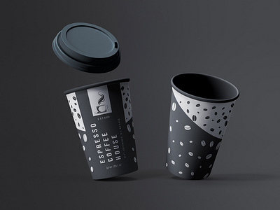 Paper Coffee Cup Wrap Design