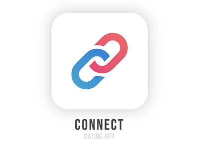 Dating App 'Connect' Logo app logo artwork branding dailylogochallenge dating app design graphic design illustration logo
