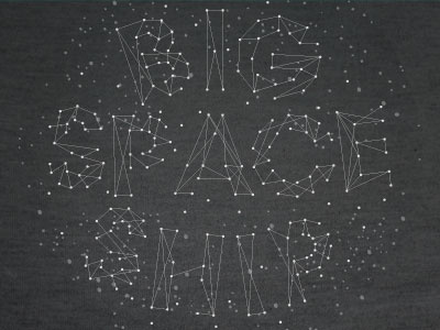 constellation apparel space stars typography