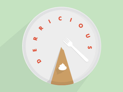 derricious delicious food illustration pie