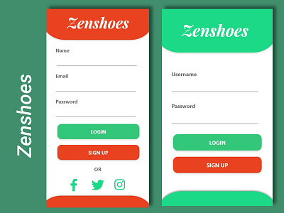 Login and Sign Up form Mobile #DailyUi - 01 app login