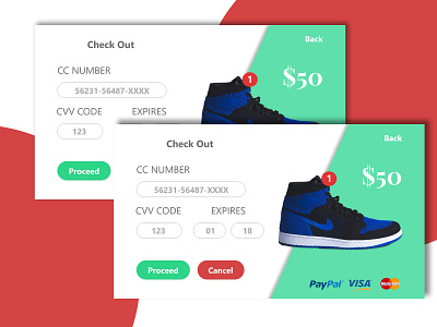 Web check out form #DailyUi - 02 checkout form design web