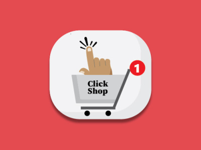 Click Shop Icon #DailyUi - 05 app icon illustration logo