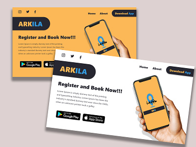 Arkila Landing Page #DailyUi - 03