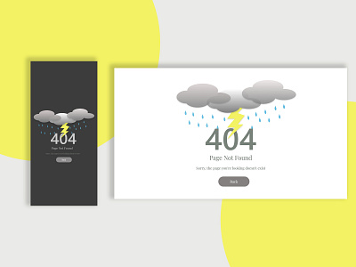 404 Page #DailyUI - 08 404page app design website design
