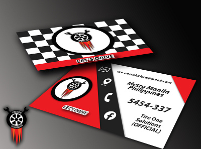 TIRE ONE SOLUTIONS BUSINESS CARD business card design businesscard card