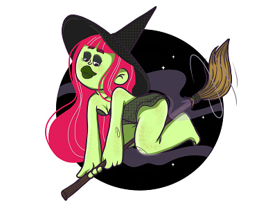 la Bruja 2021 art cartoon character design digital drawing girl haloween witch