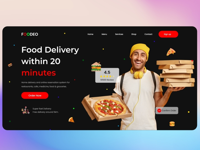 Pizza Delivery by Madhuri Vinchurkar on Dribbble