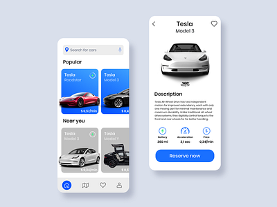 Car Rental App Design Concept app automotive car app car rental clean concept daily ui dailyuichallenge electric car leasing minimalism minimalist mobile ui one way rental tesla trip ui ui design vehicle