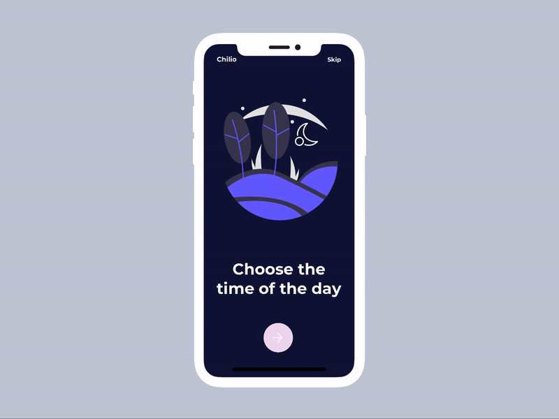 Animated Onboarding Screen for Meditation App