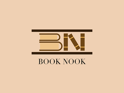 Book Nook Logo branding design graphic design logo