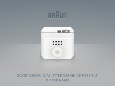 Braun T3 iOS icon app braun dieter rams icon ios ipad iphone ipod radio retina t3