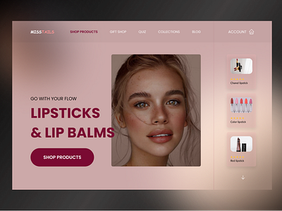 Make up design desktop make up top web webdeisgn