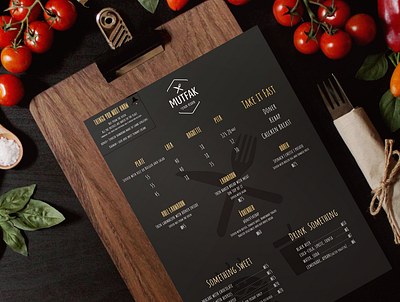 MUTFAK- Menu Design design graphic design menu restaurant