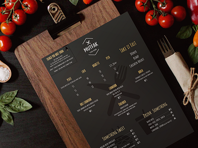 MUTFAK- Menu Design