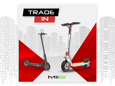 Mii2 social media banner banner banner design graphic design illustration poster scooter social media vector