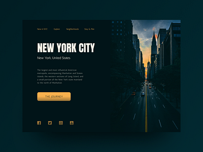 NY travel webcite concept new york travel website website design