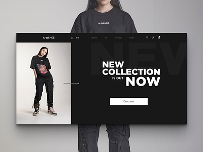 A-WENDE redesign concept design ecommerce fashion website website design