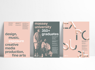 Exposure Exhibition 2020, Poster Triptych design editorial gridsystem poster design soft colours sophisticated triptych typography