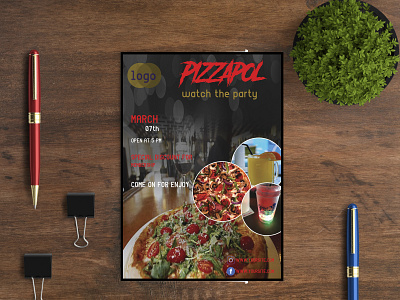 Food leaflet design