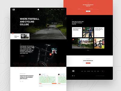 Cycling Project - Landing Page bike cycling design homepage landing page ui ux web web design