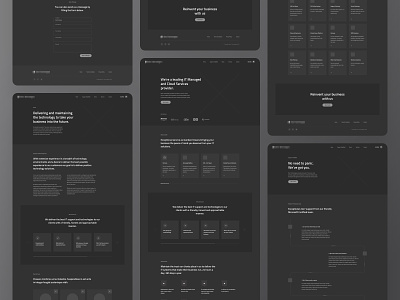 Cloud Services Provider Wireframes design prototype prototyping ui ux web website wireframes wireframing wires