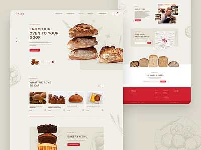 Bakery Landing Page bakers bakery ecommerce food landing landing page shop ui ux web website www