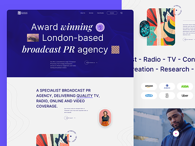 PR Agency agency broadcast design pr agency ui ux web website