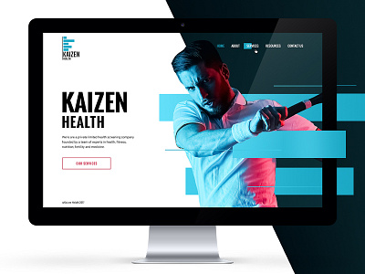 Monday shot desktop fit fitness health healthcare modern web design