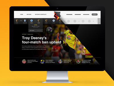 From Wires To Full Design Transition... club design process football full design homepage sport ui web wireframes wires