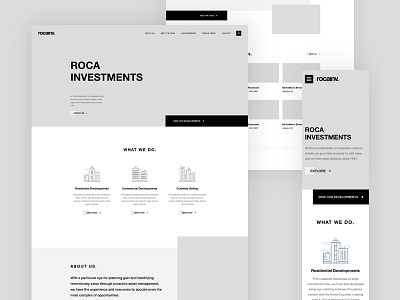 Wireframes - 2nd version building desktop development iconography icons property ui ux wireframes