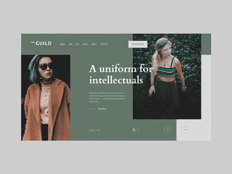 Design Xploration #4 clothes design fashion home layout modern ui ux web