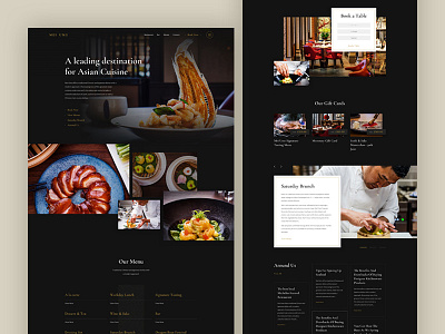 Asian Restaurant v1 asian bar book a table chef food menu reservation restaurant ui ux