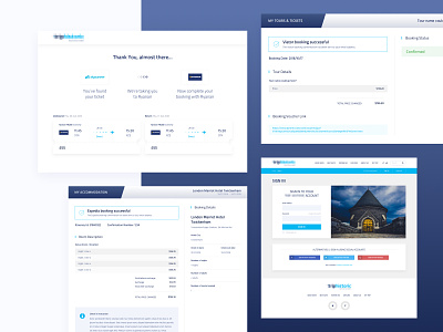 Trip Booking Screens