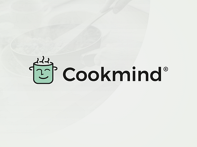 Cookmind - Logo Design brand chef cook cooking cooking blog food icon identity logo design logotype mark