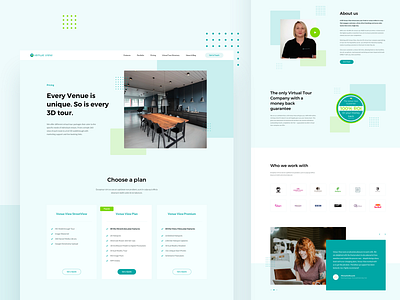 Virtual Tour Company design layout plan pricing testimonial ui ux virtual tour web website
