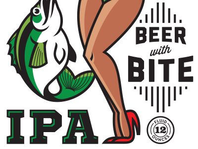 Sneak Peek: Beer Label 2 ale bass beer bottle fish fishing girl ipa legs