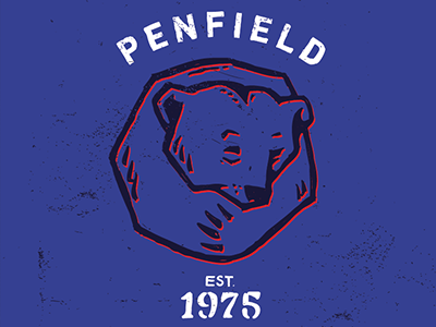 Penfield Bear 1975 bear custom established penfield type typography