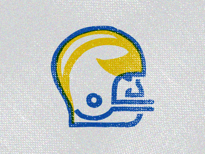 Throwback Project - Part II blue college football helmet illustration maize michigan player sports