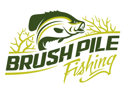 Logo Concept brush crappie custom fish fishing illustration logo pile script type typography