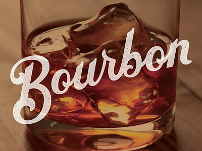 Mmmm...Bourbon bourbon custom drink hand lettering libations script type typography whiskey