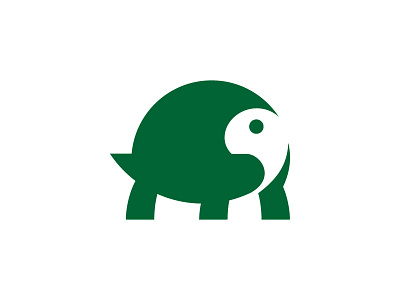 Tortoise icon illustration logo mark negative space symbol tortoise turtle