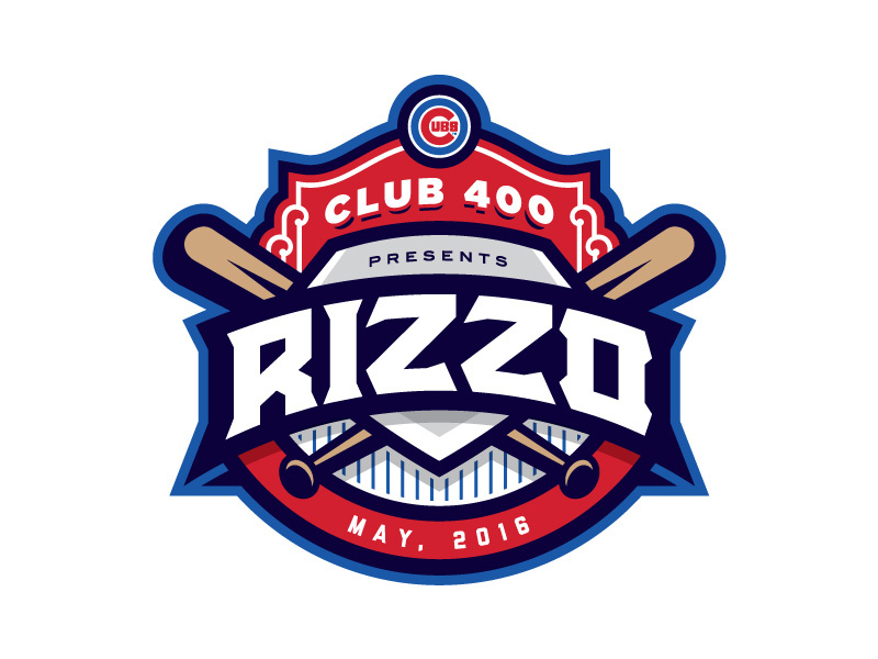 Another Event base bat typography type sports brand badge logo chicago cubs baseball