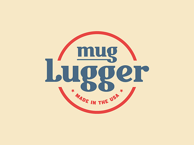 Mug Lugger Logo custom hand lettering lettering serif slab type typography usa