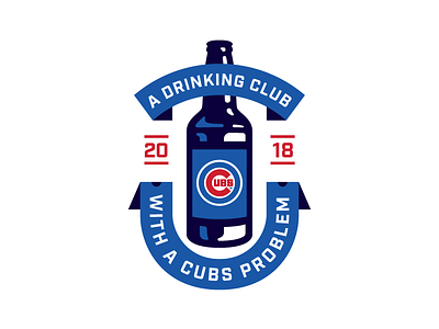 Cubs Problem banner baseball beer bottle chicago cubs drinking illustration mlb