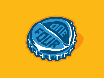 Brewed Fresh Daily! beer bottle cap creative four illustration one studio