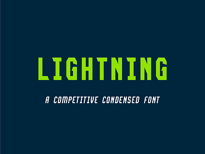 Lightning Font bold college condensed display font font inline light lightning professional regular sports type