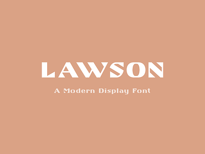 Lawson - Modern Display Font custom display font headline lawson modern type typography