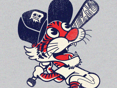 Detroit Tigers T-Shirt ball baseball bat cap detroit fans hat logo michigan shirt sports teams throwback tigers vintage
