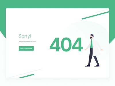 Uphealth 404 page 404 daily ui error healthcare illustration landing page medicine ui user interface ux web design website
